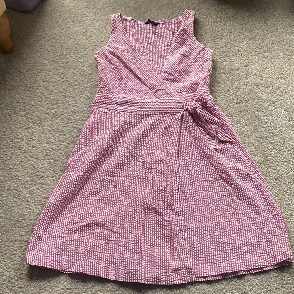 Pink seersucker Tommy Hilfiger dress